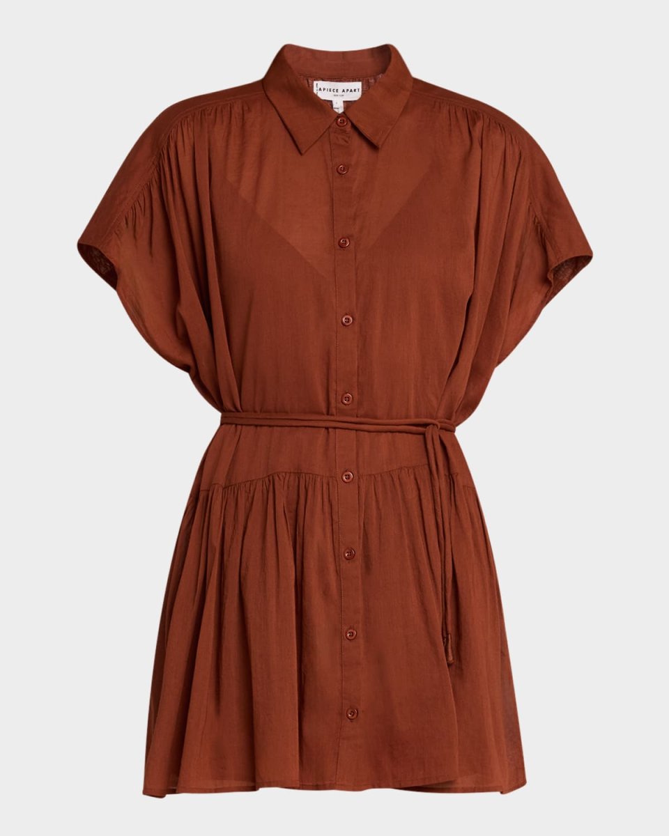 Agnezca Organic Cotton Voile Mini Shirtdress